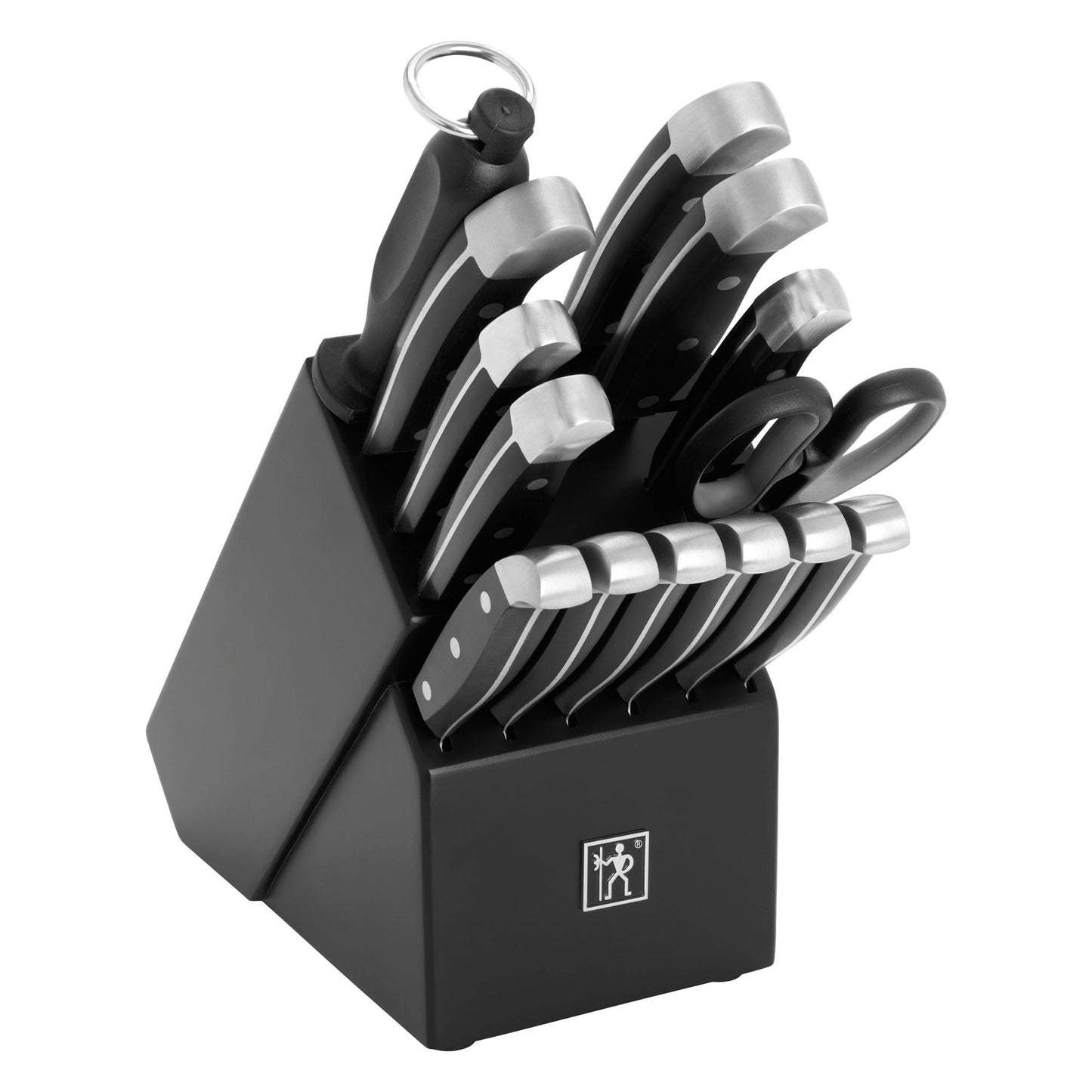 HENCKELS Premium Quality 15-Piece Knife Set with Block, Razor-Sharp, German Engineered Knife Informed by over 100 Years of Masterful Knife Making, Lightweight and Strong, Dishwasher Safe