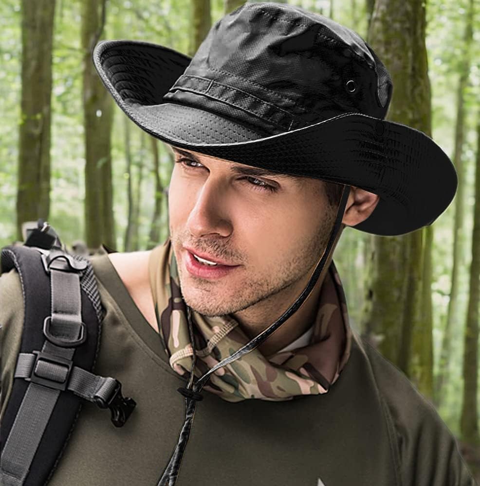 Sun Hats for Men Women Bucket Hat UPF 50+ Boonie Hat Foldable UV Protection Hiking Beach Fishing Summer Safari
