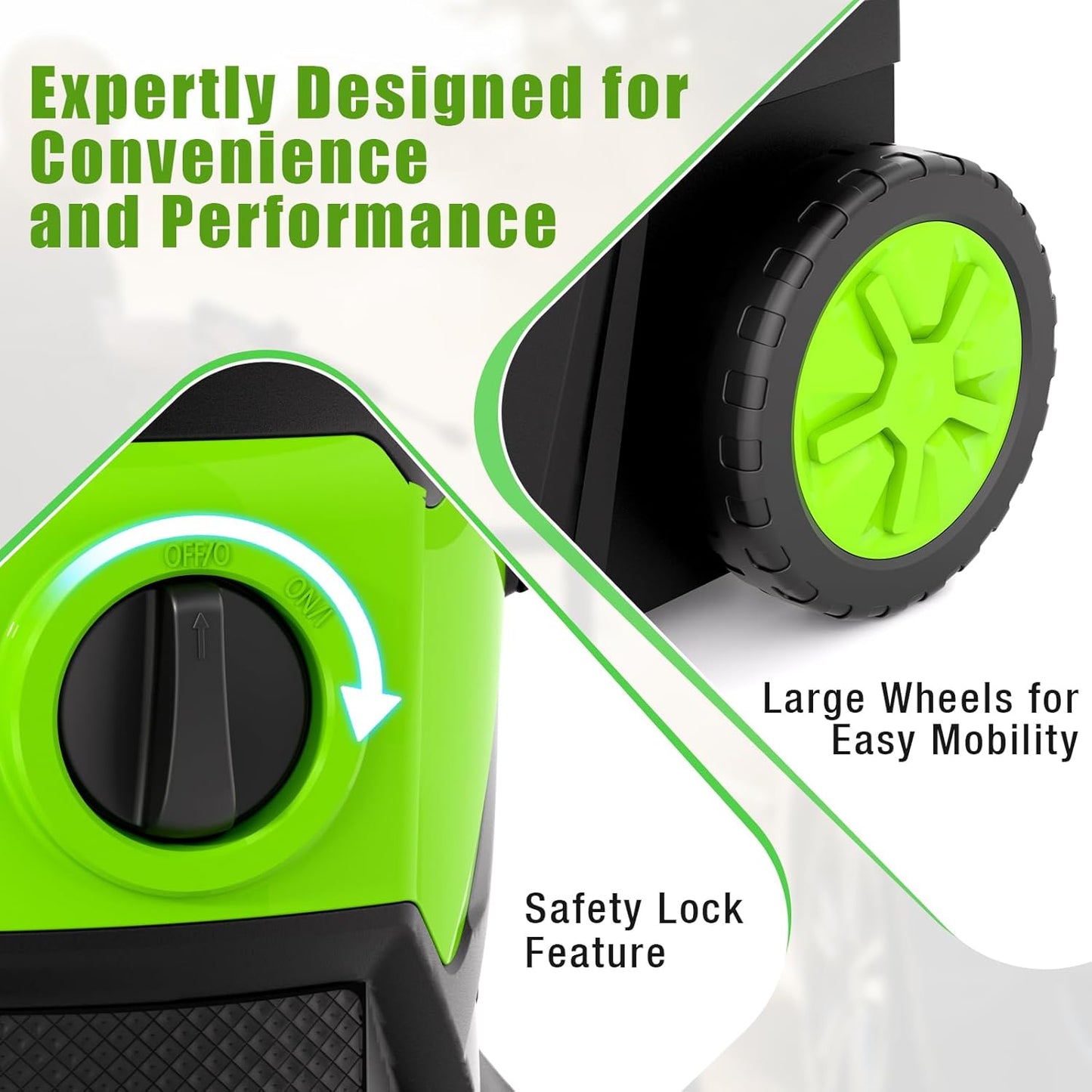 Electric Pressure Washer, 2.4 GPM High Power Washer with 4 Nozzles Set & Foam Cannon, Power Washer for Driveways, Cars, Fences, Decks, Patios, and Outdoor Cleaning