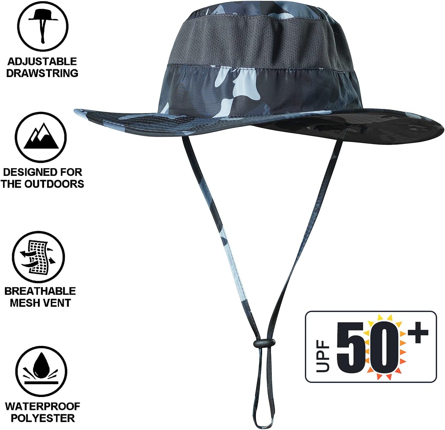 Fishing Hat,Sun Cap with UPF 50+ Sun Protection and Neck Flap,for Man and Women