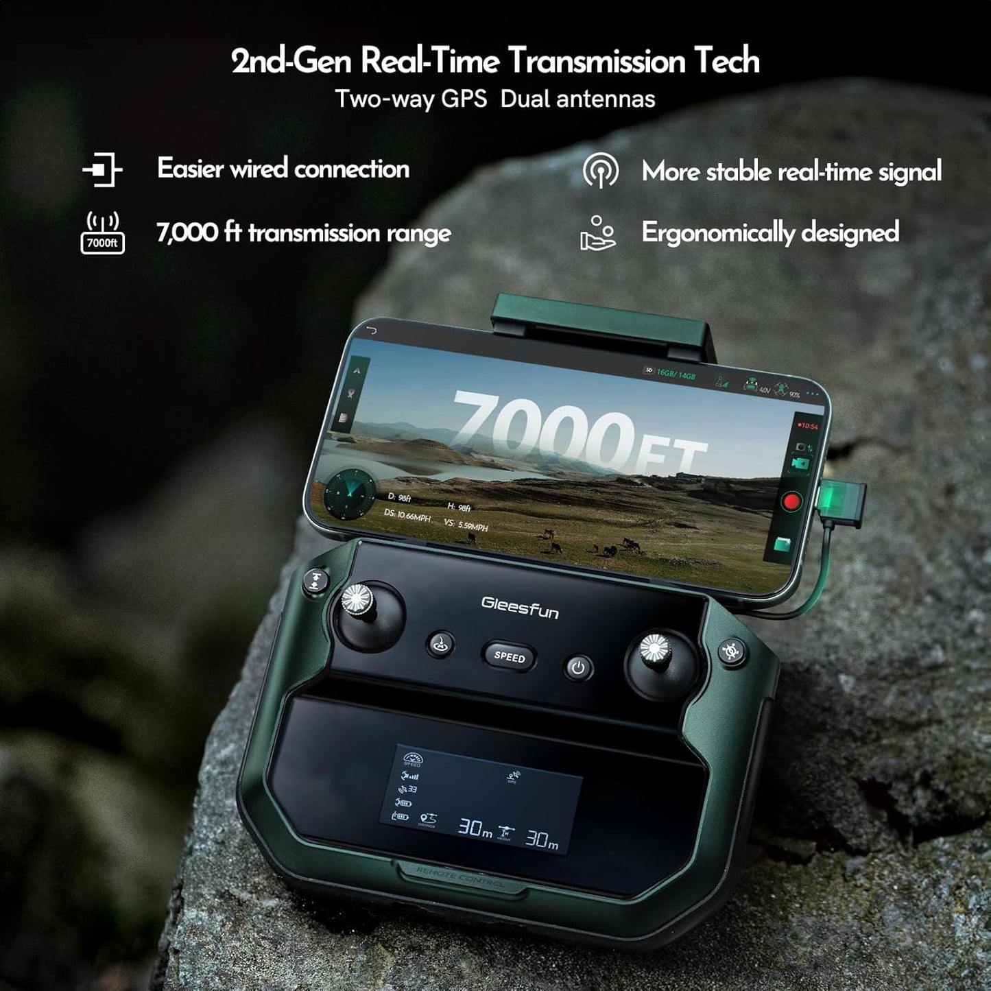 G11MINI SE Drones with Camera for Adults 4k/25fps or 2.7k/50fps Video, Drone 7000FT Transmission, Beginner Friendly, Under 249g No FAA Drone with 4K UHD Camera, 60mins Flight Time, GPS Auto Return, Brushless Motor