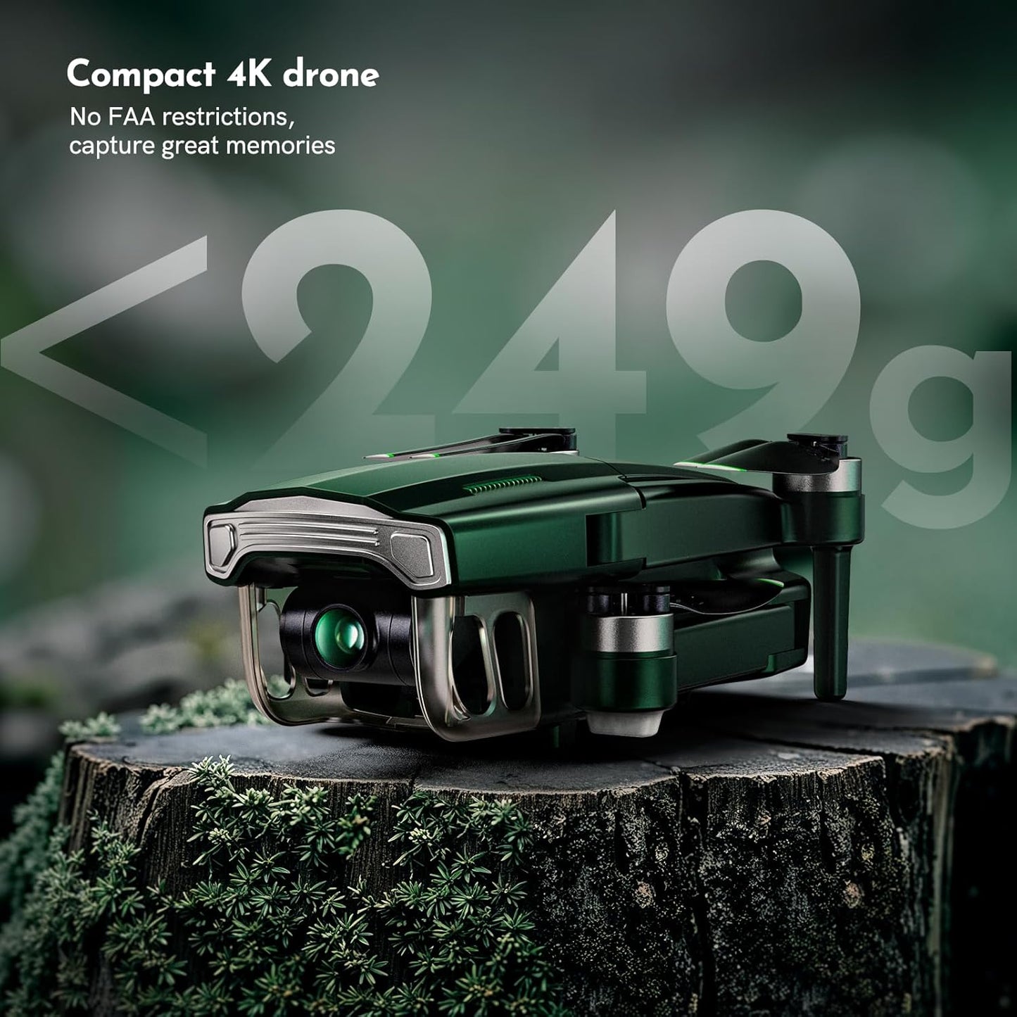 G11MINI SE Drones with Camera for Adults 4k/25fps or 2.7k/50fps Video, Drone 7000FT Transmission, Beginner Friendly, Under 249g No FAA Drone with 4K UHD Camera, 60mins Flight Time, GPS Auto Return, Brushless Motor