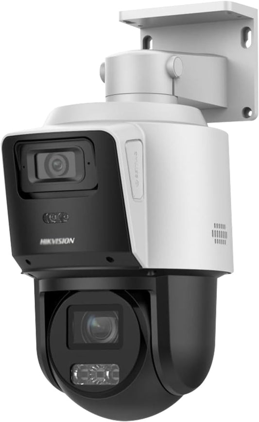Hikvision PTZ Camera Compatible DS-2SE3C404MWG-E/14 TandemVu 4MP+4MP Dual Lens Security Cameran 4X POE PTZ Network Camera 2.8 to 12 mm Lens and Color Vu Bullet Camera 2.8mm Lens International Version