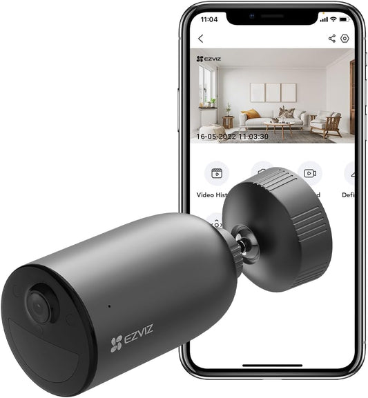 EZVIZ EB3 Battery Camera, 2K Resolution, Water Proof