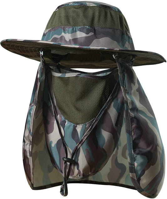 Fishing Hat,Sun Cap with UPF 50+ Sun Protection and Neck Flap,for Man and Women
