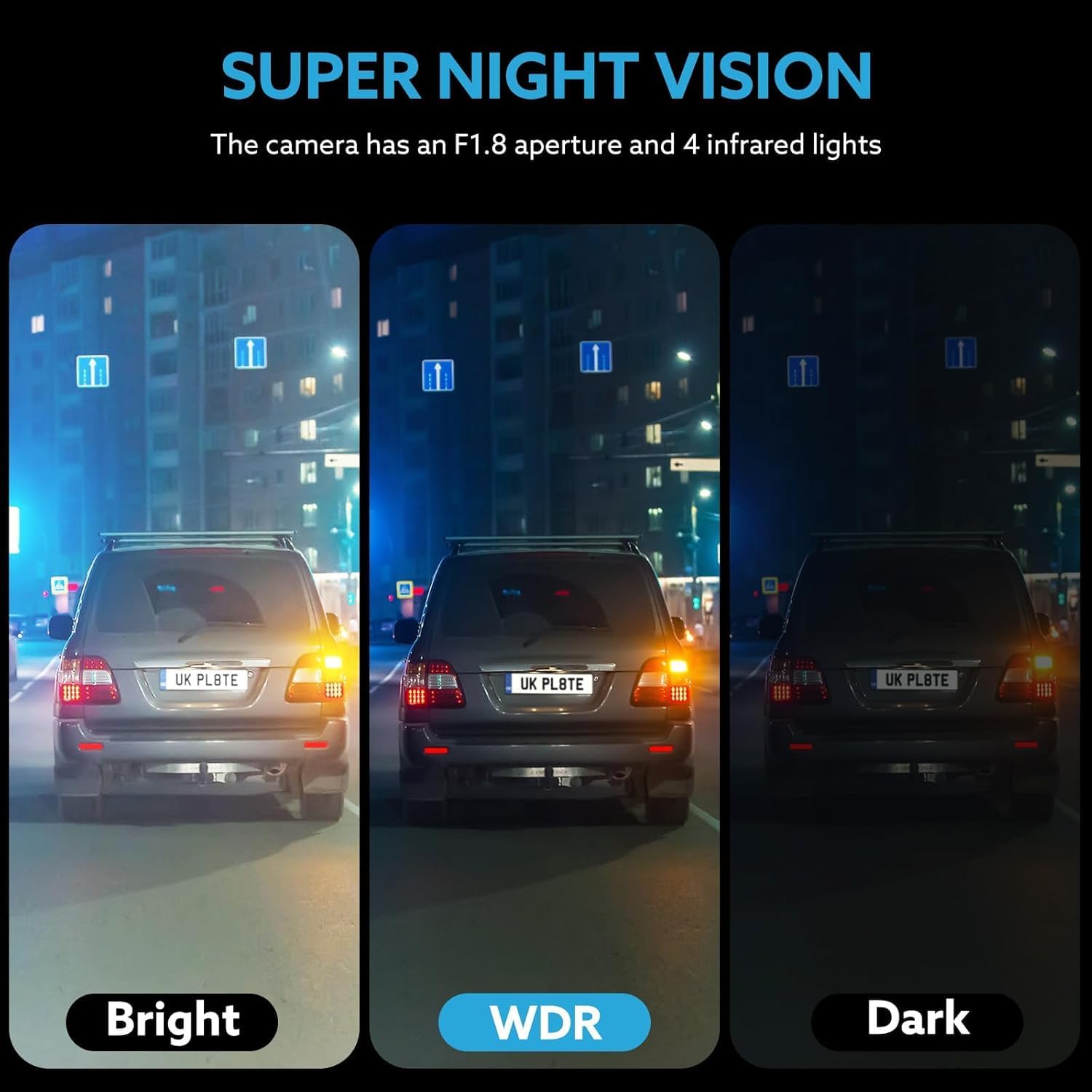 Dash Camera Front and Inside, 3.16inch Dash Cam 1080P, G Sensor HD Night Vision Loop Recording Wide Angle Car DVR (Dash cam Front&Inside)
