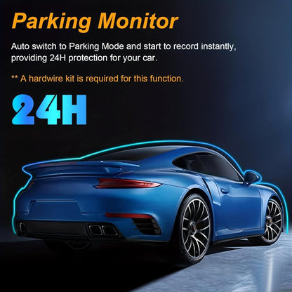 Dash Camera Front and Inside, 3.16inch Dash Cam 1080P, G Sensor HD Night Vision Loop Recording Wide Angle Car DVR (Dash cam Front&Inside)