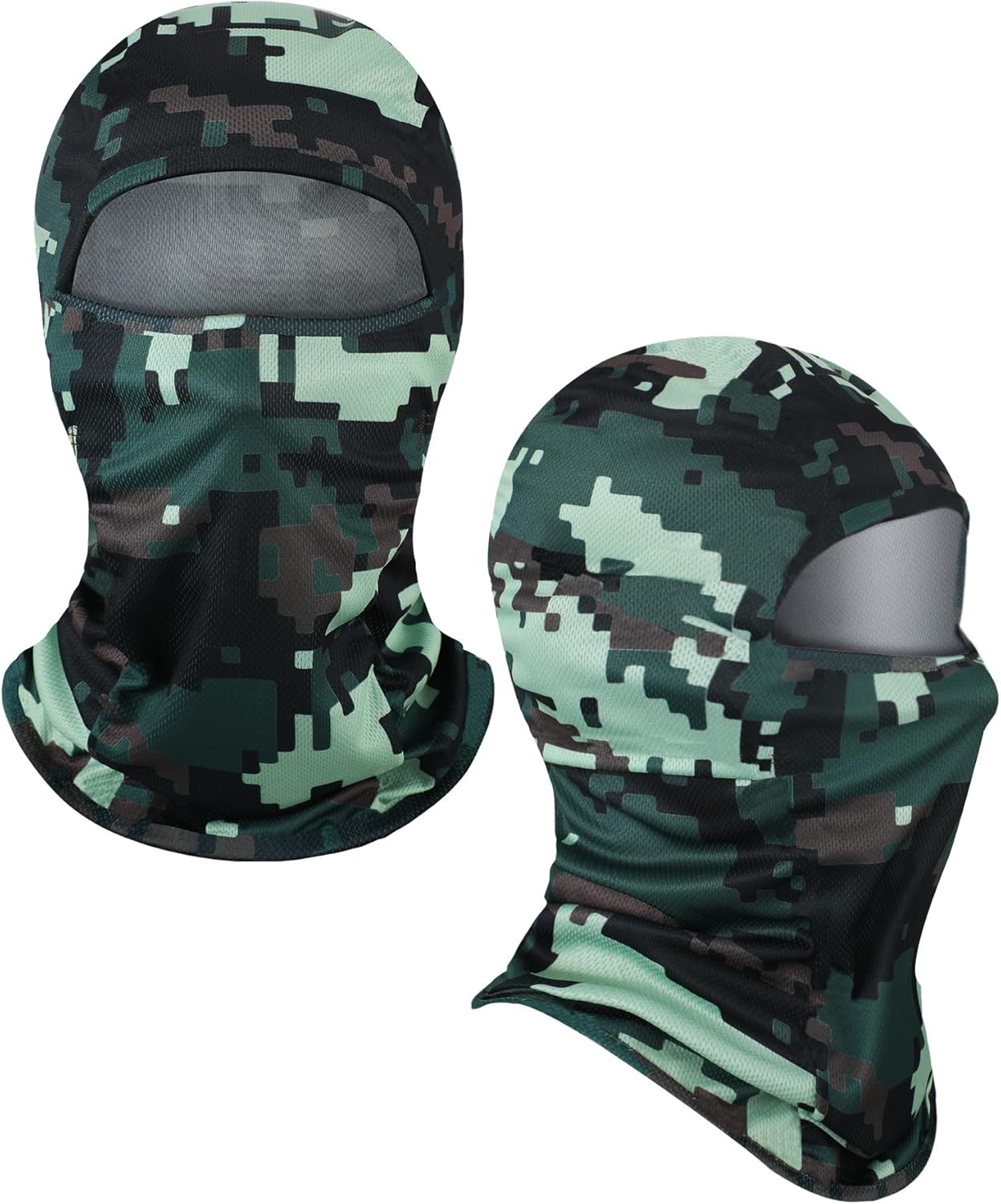 Blulu 3 Pieces Camo Balaclava Ski Mask Camo Face Mask Sun Dust Protection Full Face Cover Hunting Balaclava for Outdoor