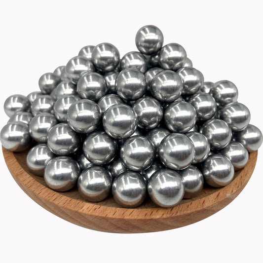 150 X 50 Cal Aluminum Balls, Hard 50 Cal Ammo Fits for Umarex T4E TR50/HDP50/HDR50, 2.8 Grams Reusable Solid Kinetic Projectiles Self Defense Paintball Balls for Target Practice