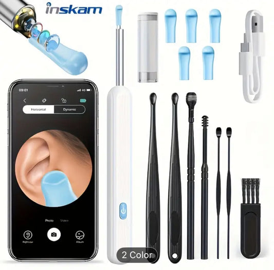 Juego de 7 Piezas de Limpiador de Oreja, Compatible con Todos los Teléfonos Móviles, INSKAM
